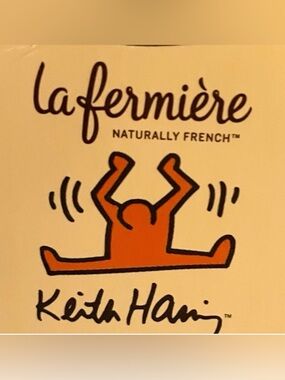 La Fermiere x Keith Haring Lavender Purple Terracotta Yogurt Pot